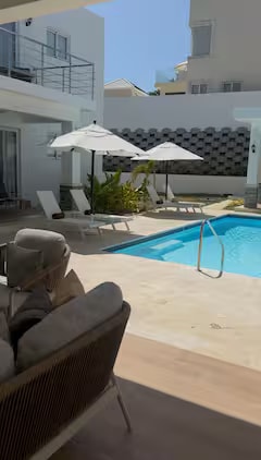 Luxury living room of the Puerto Plata villa